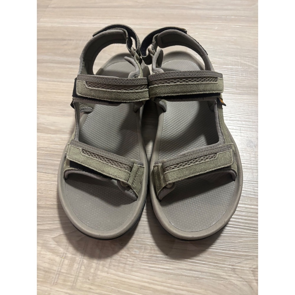 Teva Hudson Mens Sport Sandals Olive Green Brown Hiking Strappy S/N 1002433 10